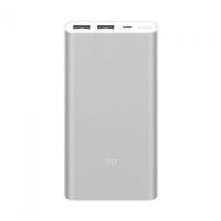 Mi Power Bank 3 10000mah With 2input And 2output Qc3.0 Fast Charge (silver)