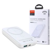 Joyroom Jr-w020 Magnetic Wired + Wireless 2-in-1 Design Wireless Power Bank 10000mah White