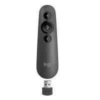 Logitech R500 Laser Presentation Remote Clicker With Dual Connectivity Bluetooth Or Usb For Powerpoint, Keynote, Google Slides, Wireless Presenter