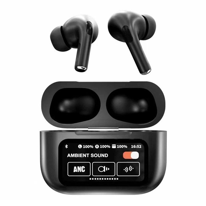 Black New A9 Pro Apple Airpods Anc/enc Zhongkelqnxun Touch Control Bt 5.4 Earbuds