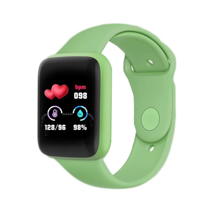 D20 Fitness Bracelet Blood Pressure Bluetooth Heart Rate Monitor LIGHT GREEN