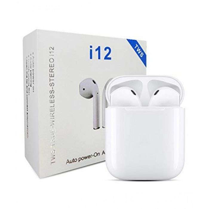 TWIN i12 With Sensors Touch And Window Wireless Earphone V5.0