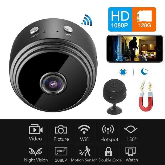 A9 1080p Hd Magnetic Wifi Mini Camera With Hdsf App
