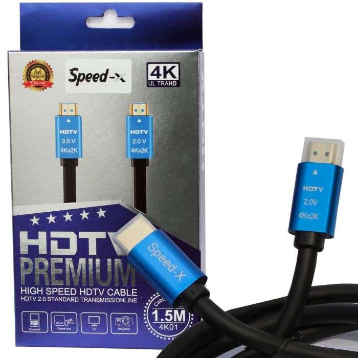 Speed-X 2.0v Hdmi Premium Cable Ultra Hd 4k 1.5m