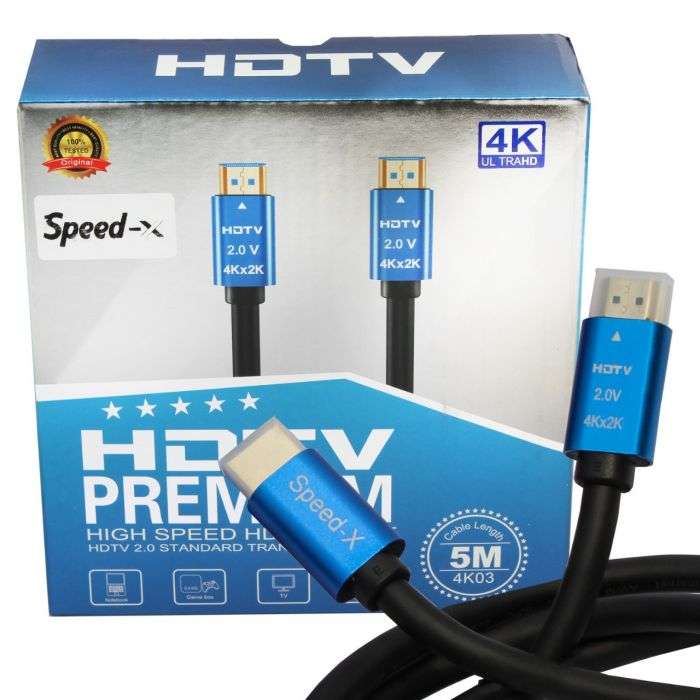 Speed-X 2.0v Hdmi Premium Cable Ultra Hd 4k 5m
