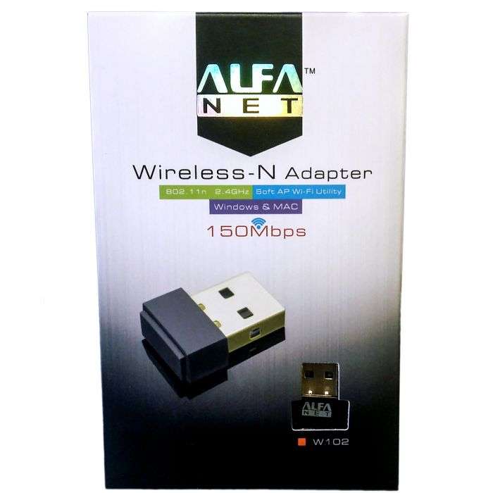 W102 Alfa Wireless N Adapter 150mbps (Original)