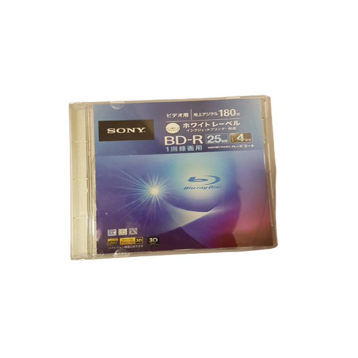 Sony Dvd R Blue Ray 25gb Case