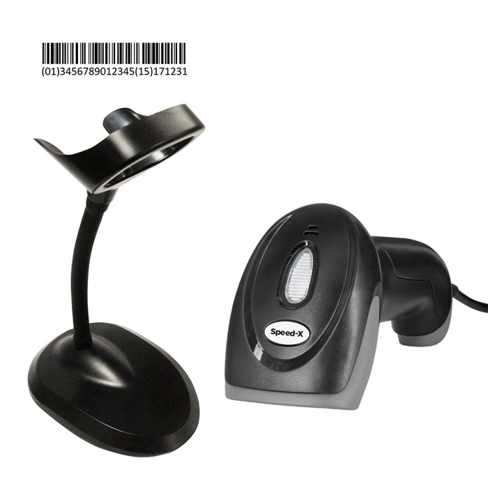 Speed-x 8400 1d Laser Handheld Barcode Scanner (plug And Play Usb Cable)