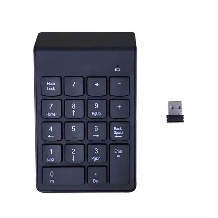 K1 Wireless 2.4ghz Numpad Black