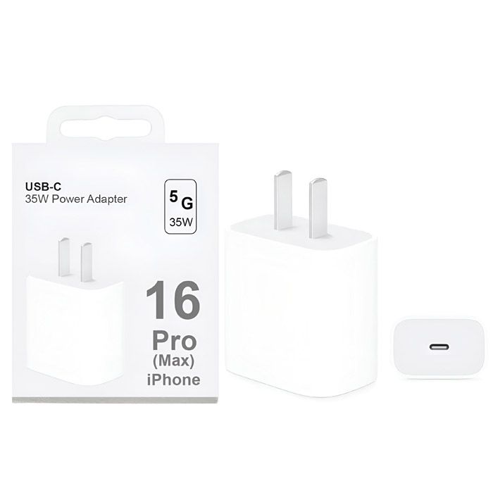 Iphone 16 Pro Max 35w Us Pin Usb-c Power Adapter