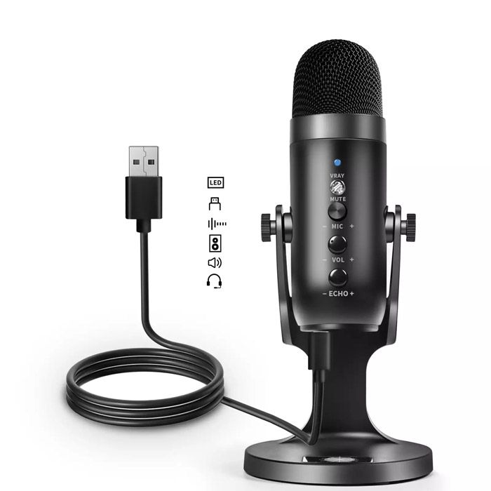 Jmary Mc-pw8 Professional Usb Microphone For Podcasting With Noise Reduction