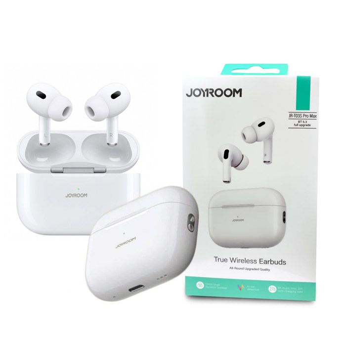 Joyroom Jr-t03s Pro Max True With Pop Up Windows Wireless Earbuds Original White