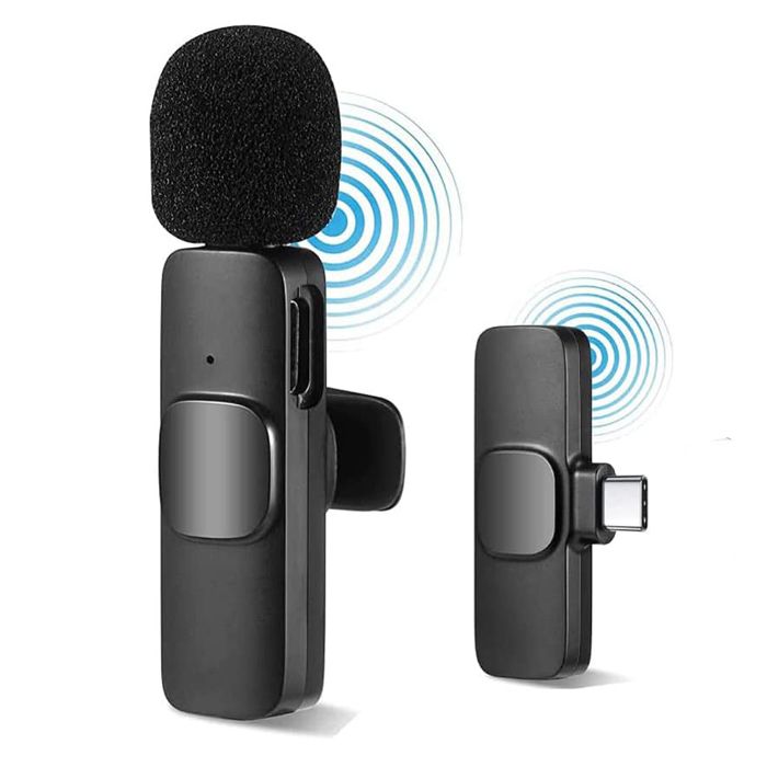 K8 Collar Wireless Microphone Android & Type C Supported
