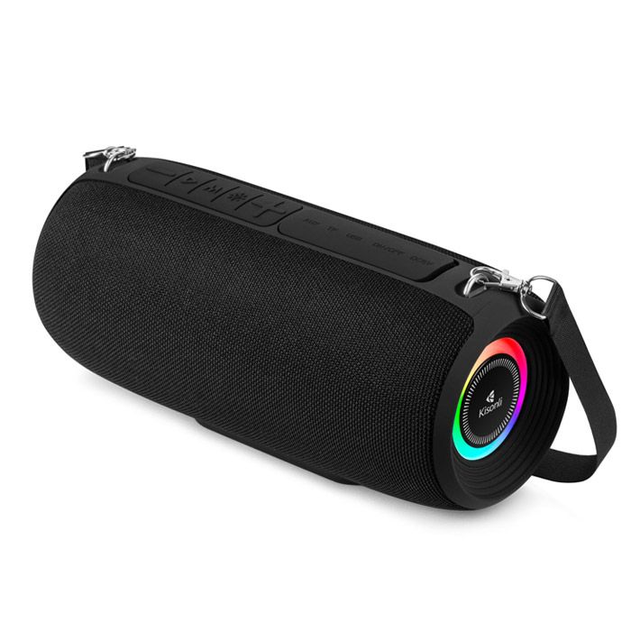 Kisonli Q28 10w Bt/fm/usb/tf/tws/rgb Bluetooth Super Bass Speaker