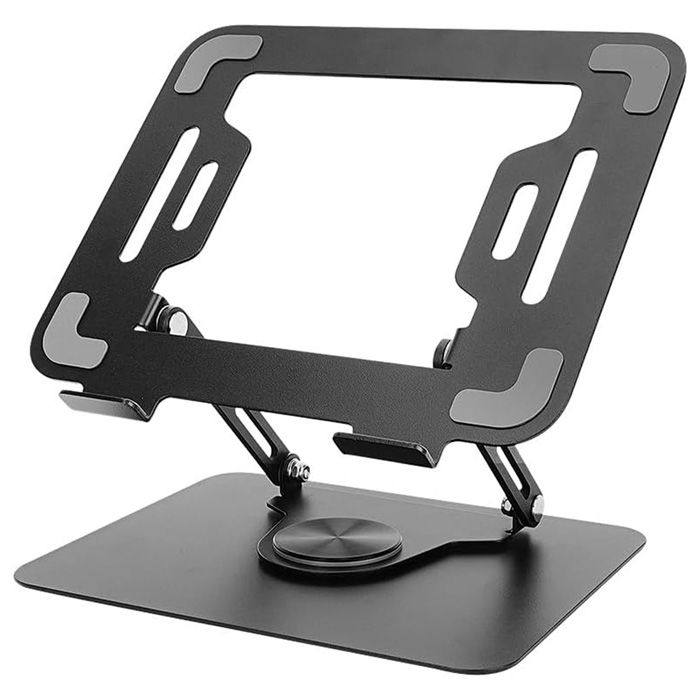 Laptop Stand 360 Degree Rotating Adjustable Portable Foldable 15 Inch Carbon Steel