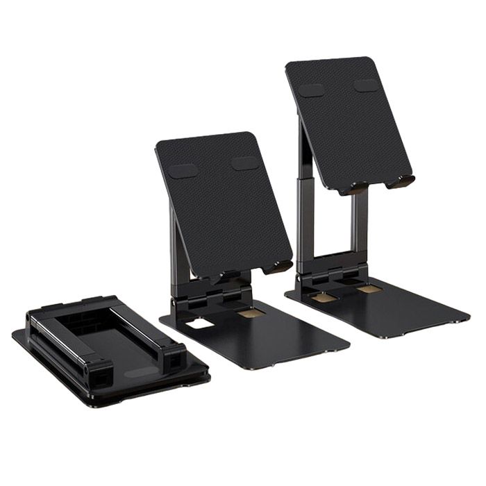 Metal Multifunctional Digital Folding Desktop Stand For Tablet And Mobile