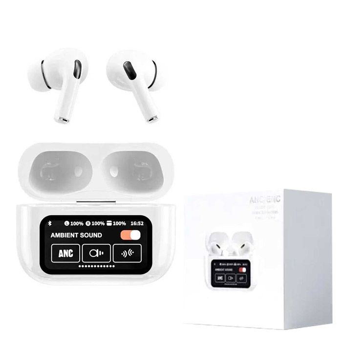 New A9 Pro Apple Airpods Anc/enc Zhongkelqnxun Noise Reduction Touch Control Bluetooth 5.4 Wireless Earbuds