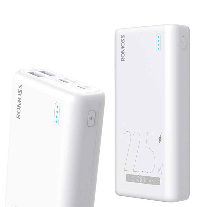 Romoss Psl20 Simple 20 With 3 Input Power Bank 20000mah 22.5w Pd Super Fast Charging