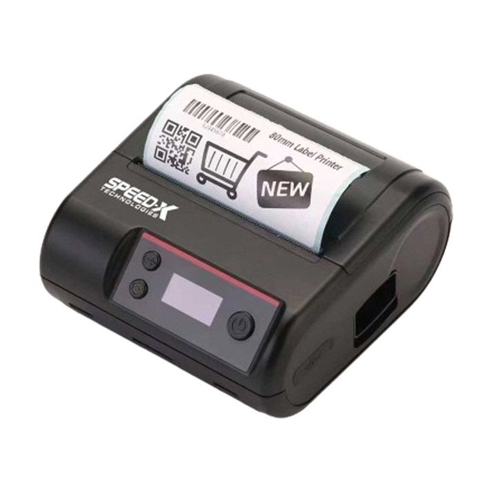 Speed-x Sp-l610bt Portable Thermal Printer Label & Receipt 2 In 1 80mm With Usb+bluetooth Interface