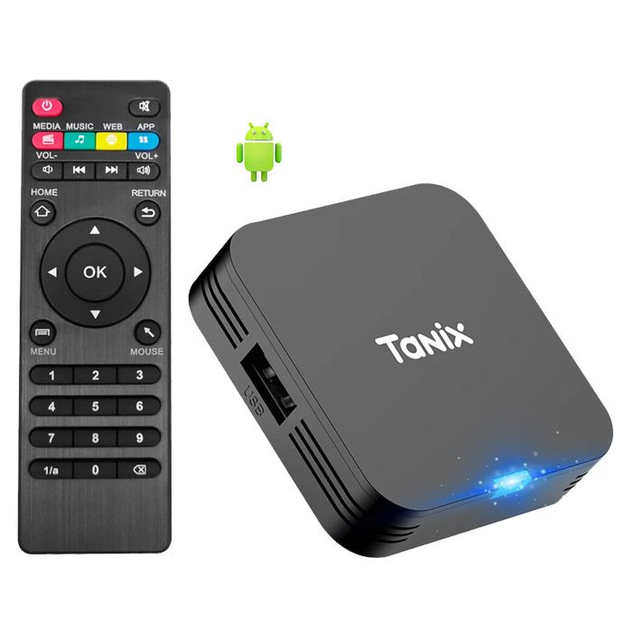 Tanix Super Mini Smart Tv Box Android 10.0 Allwinner H313 (2gb+16gb) 2.4g Wi-fi 4k Hd Wall Mountable Design