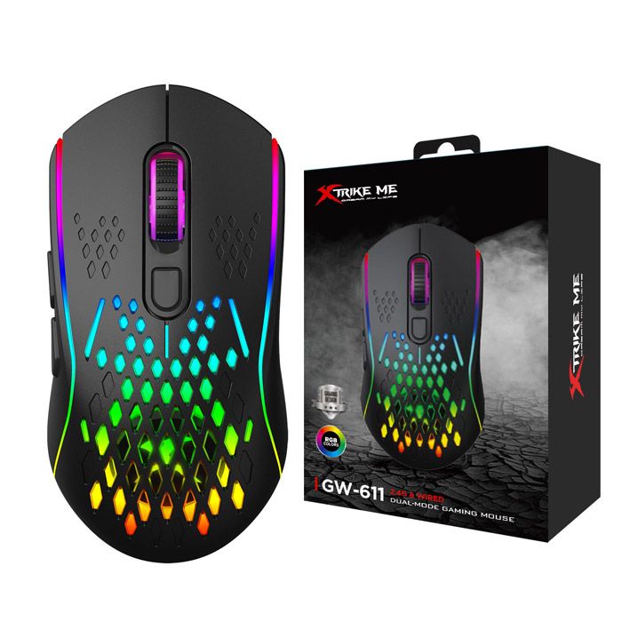 Xtritke Me Gw-611 (7 Buttons) Rgb Wireless Gaming Mouse